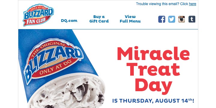 DQ Miracle Treat Day